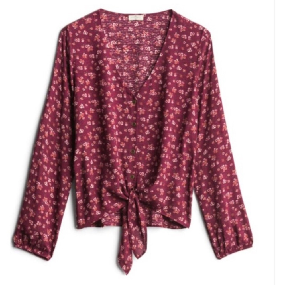 Mason & Belle front tie blouse
